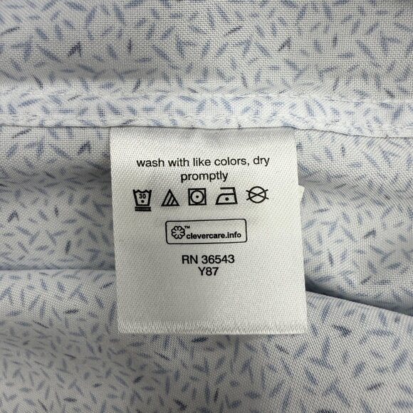 Kenneth Cole REACTION Men's Quick Dry Performance Shirt, White 17-17.5 34/35, XL - Picture 10 of 14